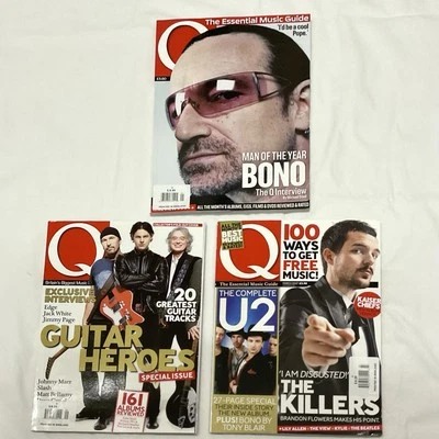 U2 Magazine Lot Q Magazine From Britain X 3 U2 Bono The Edge 2006 2007 Music - Image 1 of 4