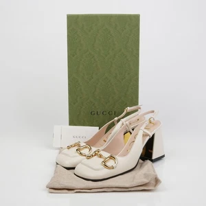 Gucci Horsebit Mid-Heel Slingback Pumps 36 135814283 - Picture 1 of 10