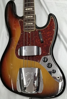 (Fender) 1973 Jazz Bass 3 Tone Sunburst USA Vintage Electric Bass Guitar MOD - Image 1 of 4
