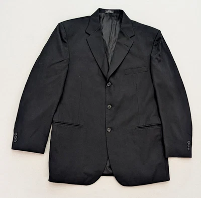 Blazer chaqueta abrigo deportivo City Streets para hombre talla 40R negro Foto 1 de 4