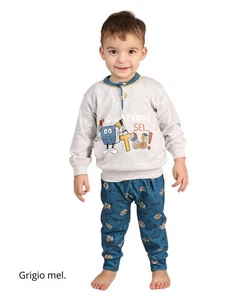 Pigiama da neonato in jersey di cotone caldo Gary 1023 - Picture 1 of 2