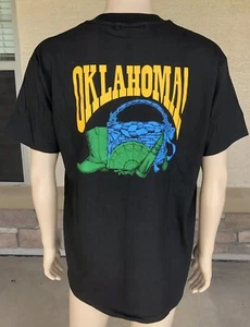 Vintage 90s “95” Oklahoma Single Stitch T Shirt HANES USA Made Size XL - Picture 1 of 10