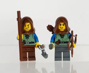 LEGO Castle PAB/BAM Forestmen Hunter Dorfbewohner Minifigur 2er-Pack. Neu + schneller Versand - Bild 1 von 4