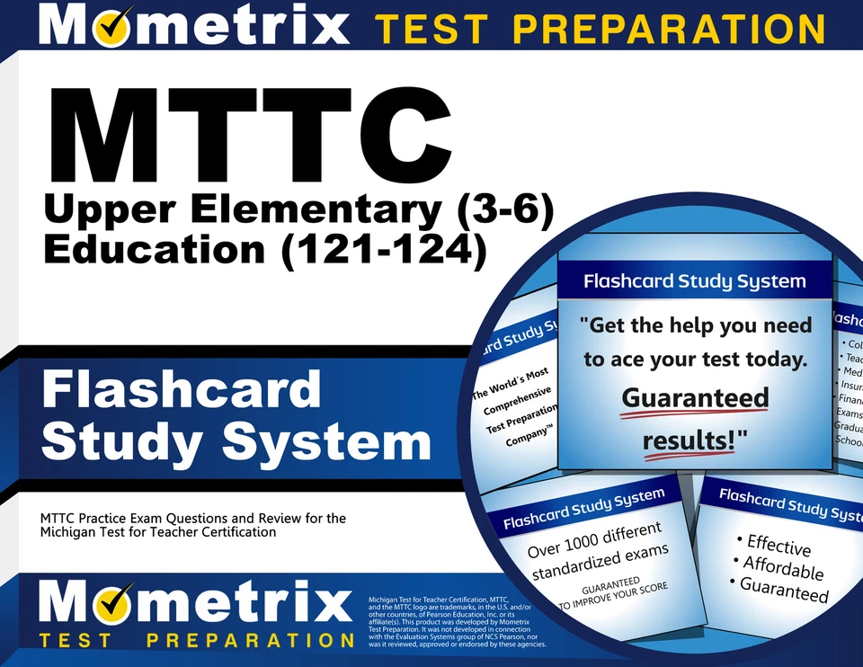 MTTC Upper Elementary (3-6) Education (121-124) Flashcard Study System - Image 1 of 1