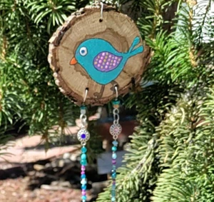 Stravagante uccellino cattura sole mobile veranda giardino finestra arte boho cristallo prisma - Foto 1 di 8