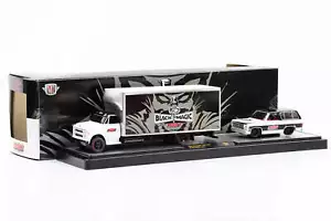 1:64 1968 Chevrolet C60 Truck & 1973 GMC Sierra BLACK MAGIC LUNATI M2 Machines - Bild 1 von 3