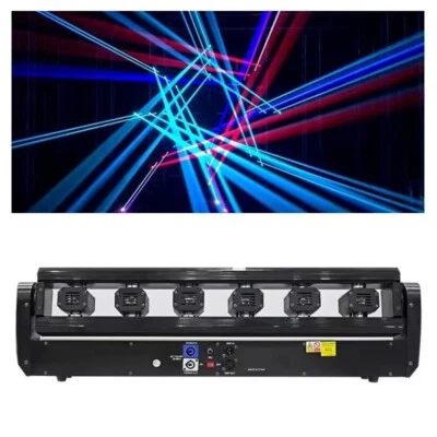 Six Eyes Monster Laser Beam Moving Head Light  RGB Lazer Bar DJ Light Shows - Image 1 of 4