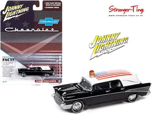 Johnny Lightning Chevrolet Bel Air Hearse 1/64 Scale Model Diecast Car JLSP144 - Picture 1 of 2