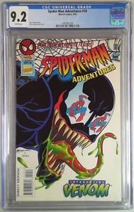 SPIDER-MAN ADVENTURE 10 (1994) CGC 9.2 1°APPARIZIONE ANIMATO VELENO (LASTRA G... - Foto 1 di 1