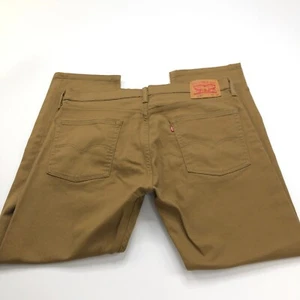 Jeans Levi's 513 ajustados rectos 36x30 (se adapta a 38W 30L) tiro medio denim caqui oscuro - Imagen 1 de 10