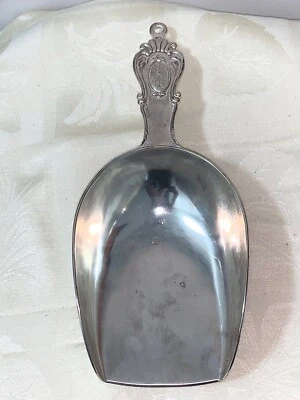 Pottery Barn ANTIQUE SILVER SENTIMENT Scoop Silverplate Engraved Grand Palace - Изображение 1 из 4