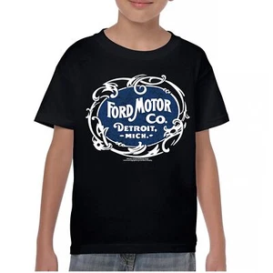 Vintage Ford Motor Co Youth T-shirt Classic Ford Logo Truck Licensed Kids - Picture 1 of 36
