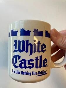 White Castle Mug White And Navy Blue 1992 - Picture 1 of 7