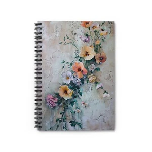 Cuaderno espiral arte floral - línea reglada - Imagen 1 de 6
