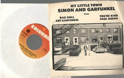 Simon & Garfunkel, "My Little Town" b/w "Rag Doll" & "You're Kind"; 7" 45 - Image 1 of 4