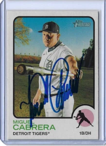 Miguel Cabrera Autographed 2022 Topps Heritage Card 340 - Picture 1 of 2