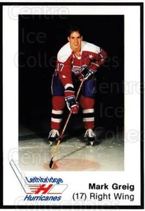 1989-90 Lethbridge Hurricanes #3 Mark Greig - Picture 1 of 1