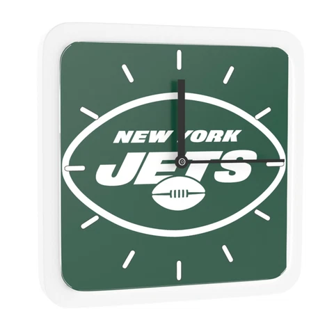 NFL New York Jets Home Office Room Decor Wall Desk Clock Magnet 6"x6" Cover
