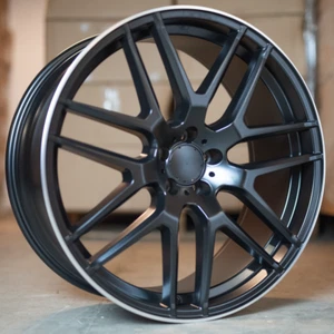 22"matt black pol lip alloy wheels for nercedes ML GLC GLE GL GLS AMG tyres - Picture 1 of 8