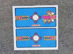 MS PAC MAN cocktail arcade machine Control Panel Overlay CPO Textured Lexan - Picture 1 of 1