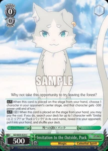 Invitation to the Outside, Puck - RZ/SE35-E23 - C Near Mint WEISS Re:Zero Starti - Picture 1 of 1