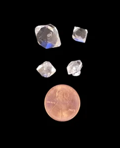 Herkimer Diamond Lot Collection A / B+ Grade 4 Pcs Crystal 4.0g ABL5 - Picture 1 of 3