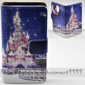 Funda para teléfono móvil billetera con estampado de castillo de Navidad para Samsung Galaxy Note Series - Imagen 1 de 3