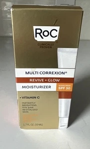 RoC Multi Correxion Revive + Glow Moisturizer Sunscreen SPF 30 Exp 7/25 1.7fl oz - Picture 1 of 10