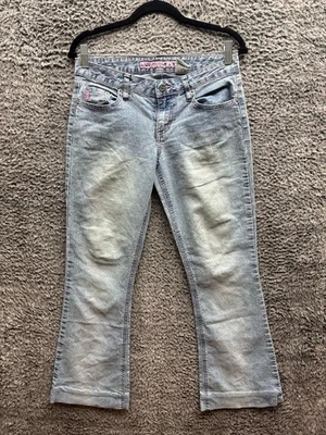 复古 Mudd 浅水洗低腰喇叭牛仔裤女式 5 码 — 第 1/4 张图片