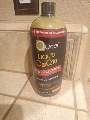 Qunol Líquido CoQ10 100mg, Suplemento Natural Absorción Superior, Botella 30.4 Oz Foto 1 de 3