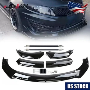 Divisor de alerón de parachoques delantero para Kia Optima 2010-2020 negro brillante - Imagen 1 de 19