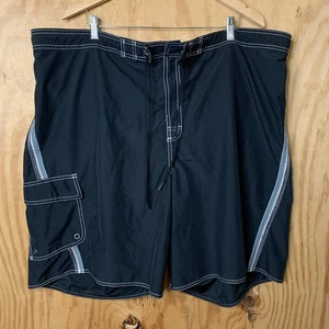 Roundtree & Yorke Black Men's 3X  Pocket Mesh Board Shorts Swim Trunks (48-50) - Picture 1 of 7