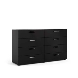 , 8 Drawer Double Dresser, Bedroom, Modern Silver Drawer Handles, Contemporar... - Picture 1 of 7