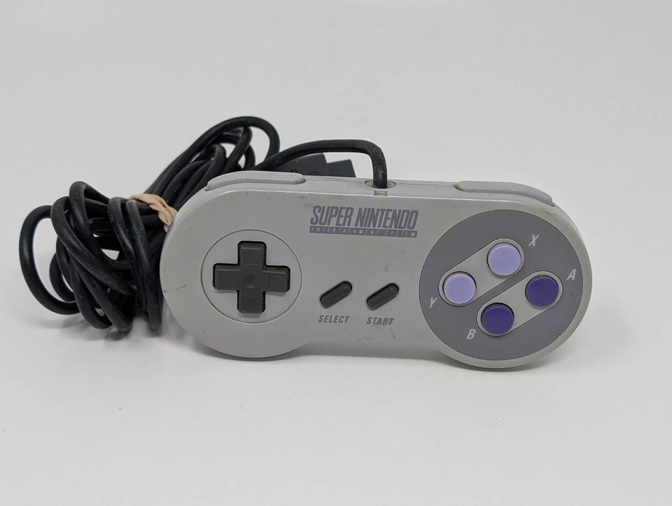 Official Nintendo SNES Super Nintendo Gray Controller OEM - Image 1 of 1