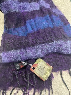  "Bufanda de lana púrpura tejida a mano en Nepal 62x9"""  Foto 1 de 4