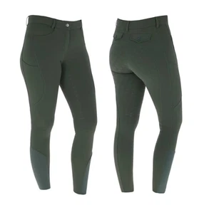 warme Reithose Vollbesatz Covalliero-Grip opal green Winterreithose 38 M T10B - Bild 1 von 1