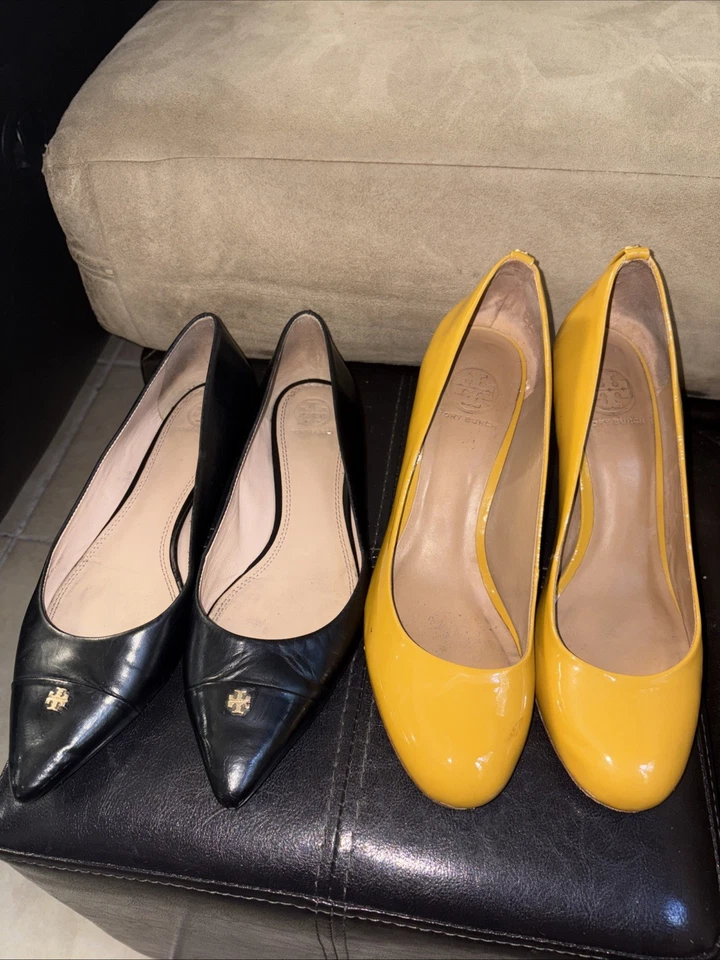 Tory Burch женские 2 пары.  Обувь Hells и плоский # 10 - Изображение 1 из 4