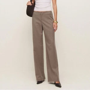 Reformation Vida Low Rise Hose Steinpilz Streifen 6 - Bild 1 von 14