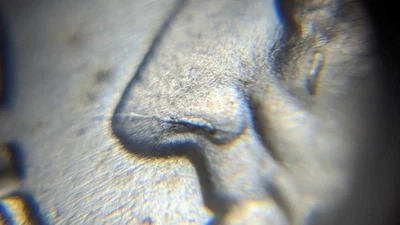 1964-D Shattered Die Break Roosevelt Silver Dime - Image 1 of 4