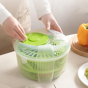 Salad Spinner Multipurpose Container Fruits Basket Berry Vegetable Dryer - Picture 1 of 6