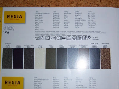 70-76,67 €/1 kg Regia 6-fach Sockenwolle 150 g Strickgarn Schachenmayr - Bild 1 von 3