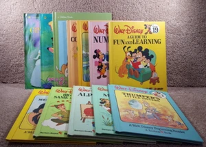 Lot Of 12 Bantam Book Walt Disney Volume Numbers 1-10 & A Guide Fun And Learning - Picture 1 of 18
