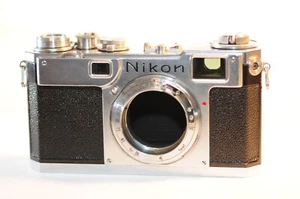 Nikon S2 rangefinder 35mm RF camera body only Chrome dial Nippon Kogaku - Picture 1 of 12