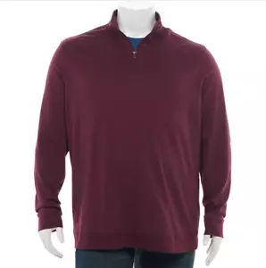Big & Tall Men's Croft & Barrow Quarter-Zip Sweater - Size: LT, MSRP $50 P - Picture 1 of 1