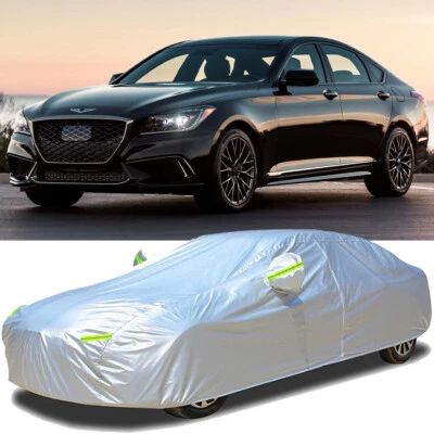 Cubierta completa de coche UV sol lluvia polvo resistente al agua para Hyundai Genesis G70 G80 G90 Foto 1 de 4