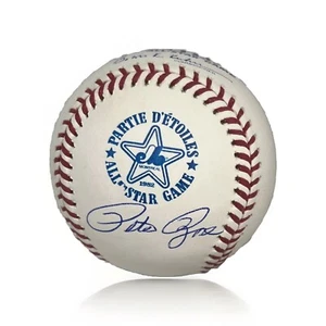 Pete Rose Signed 1982 All Star Game Logo Baseball Autographed JSA COA - Picture 1 of 1