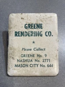 Antique Rendering Slaughter House Advertising Clip Greene Nashua Mason City IA - Picture 1 of 12