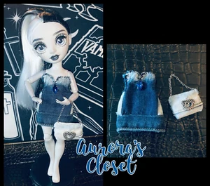 Rainbow High Custom Ombre Denim Dress Purse 379 - Picture 1 of 4