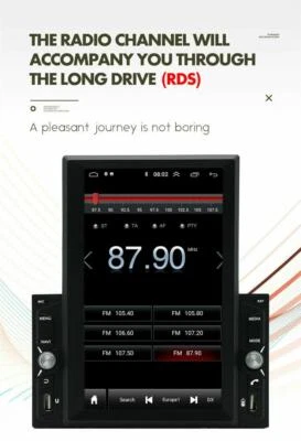 Radio estéreo HD con pantalla táctil para automóvil Android 10.1 8 pulgadas reproductor de MP5 GPS navegación FM  Foto 1 de 4