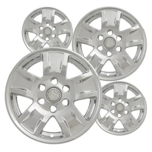 4 New Chrome 17" Impostor Wheel Skins for 14-18 Chevy Silverado 1500 Rim Covers - Picture 1 of 1